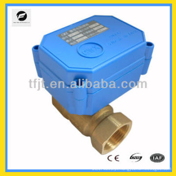 Válvula de esfera elétrica motorizada miniatura 12VDC AC9-24V miniatura de 2 vias para dispositivo de extinção de água e equipamentos de filtragem de águas residuais